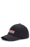 Hugo Cotton-twill Five-panel Cap With Logo Detail In Black