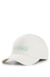 Hugo Cotton-twill Five-panel Cap With Logo Detail In White