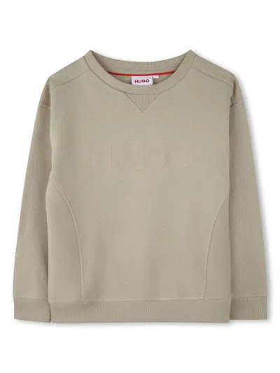 Hugo Boss Kids' Crew Neck Sweatshirt In 中性色