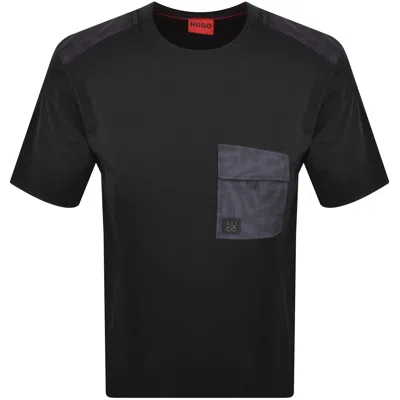 Hugo Dabieno T Shirt Black