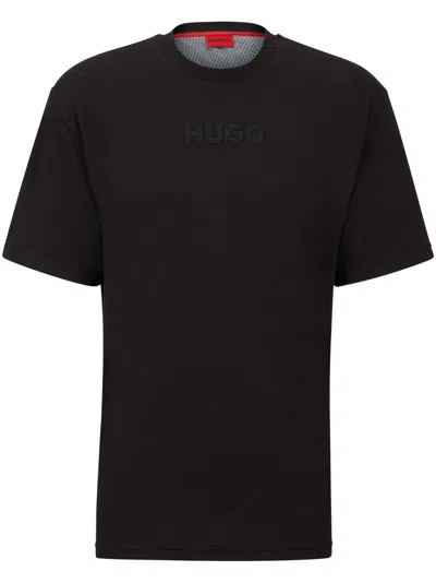 Hugo Boss Daktai Logo-print T-shirt In Black