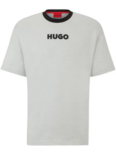 Hugo Daktai Logo-print T-shirt In Grey