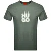 Hugo Boss Hugo Dalayer T Shirt Green In Green