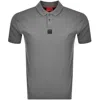 HUGO HUGO DEABONO POLO T SHIRT GREY