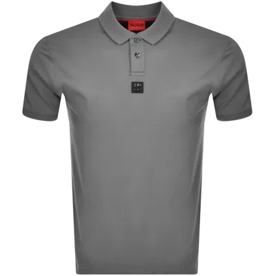 HUGO HUGO DEABONO POLO T SHIRT GREY 