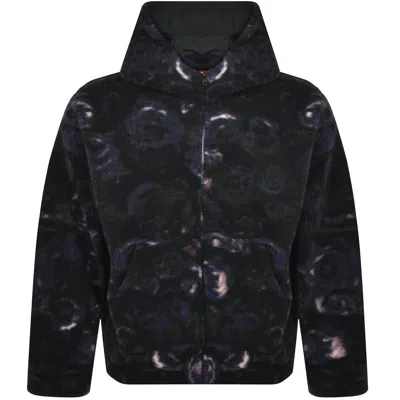 Hugo Boss Hugo Dedirose Oversized Full Zip Hoodie Black