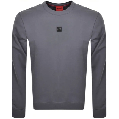 Hugo Dettil Sweatshirt Blue In Gray