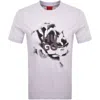 Hugo Boss Hugo Dignitey Graphic T Shirt Lilac In Lilac