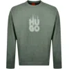 Hugo Boss Hugo Dinkam Sweatshirt Green In Green