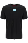 Hugo Boss Cotton-jersey T-shirt With Logo Label In Black