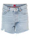 Hugo Boss Boss Orange Gusset Outseams Denim Shorts In Blue