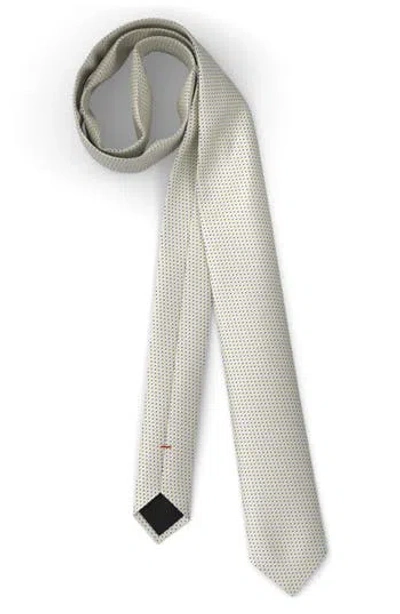 Hugo Boss Hugo Dot Jacquard Tie In Medium Yellow