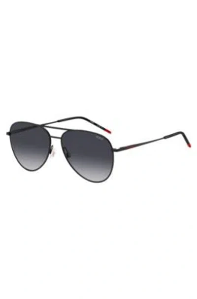 Hugo Boss Double-bridge Sunglasses In Black Metal Men's Eyewear In Assorted-pre-pack