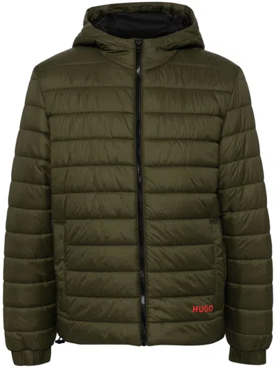 Hugo Boss Down Jacket In Green