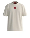 Hugo Boss Drambok Relaxed Fit Graphic Tee In Natural 121