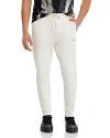 Hugo Boss Drochers Cotton French Terry Joggers In Open White
