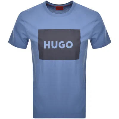 Hugo Dulive Crew Neck T Shirt Blue