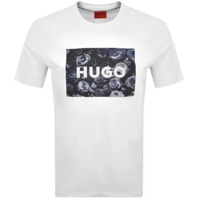 Hugo Boss Hugo Dulive U244 T Shirt Grey In White