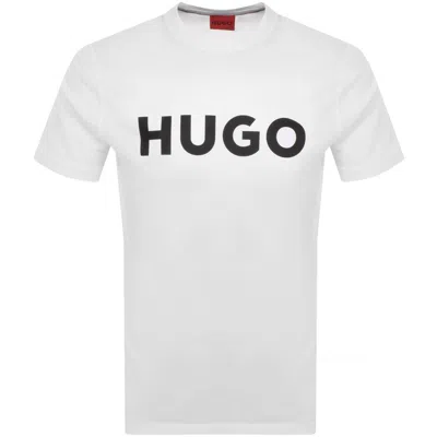 Hugo Dulivio Crew Neck Short Sleeve T Shirt White