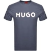 HUGO HUGO DULIVIO CREW NECK T SHIRT BLUE