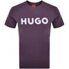 Hugo Boss Hugo Dulivio T Shirt Purple In Purple