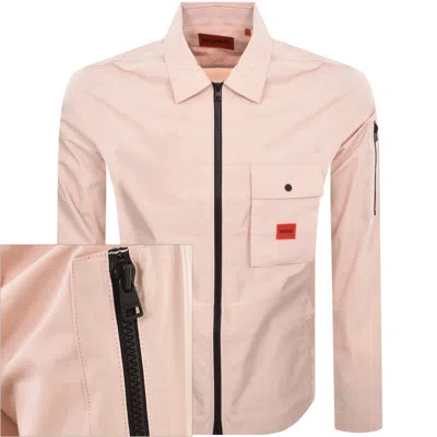 Hugo Emmond Overshirt Jacket Pink