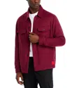 Hugo Boss Enalu Oversized Fit Shirt In Dark Pink