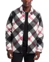 Hugo Boss Hugo Enalu Diamond Plaid Fleece Shirt Jacket In Open Misc