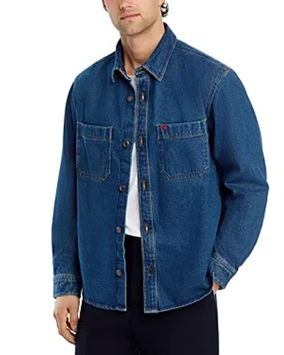 Hugo Erato Denim Shirt Jacket In Blue