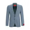 HUGO EXTRA-SLIM-FIT JACKET IN PERFORMANCE-STRETCH PATTERNED CLOTH