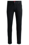 Hugo Boss Delaware Slim-fit Jeans In Soft Stretch Denim In Black