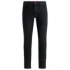 Hugo Boss Delaware Slim-fit Jeans In Soft Stretch Denim In Black