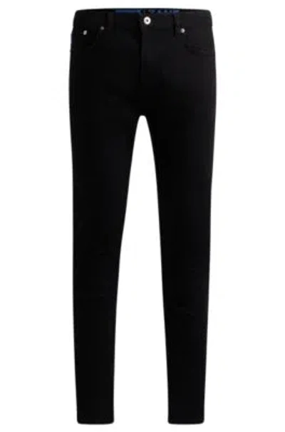 Hugo Boss Extra-slim-fit Jeans In Black Stretch Denim