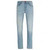 Hugo Boss Extra-slim-fit Jeans In Blue Stretch Denim In Blue
