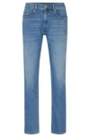 Hugo Boss Extra-slim-fit Jeans In Blue Stretch Denim In Light Blue