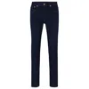 Hugo Boss Delaware Slim-fit Jeans In Indigo Stretch Denim In Blue
