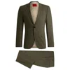Hugo Boss Extra-slim-fit Suit In Performance-stretch Fabric In Green