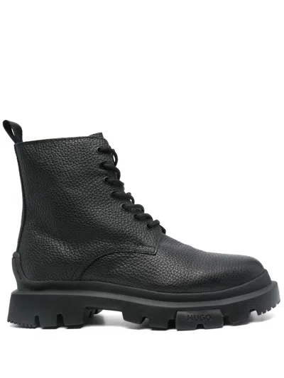 Hugo Boss Fabyan Boots In Black
