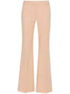 Hugo Boss Regular-fit Trousers In Stretch Fabric With Bootcut Leg In Neutrals
