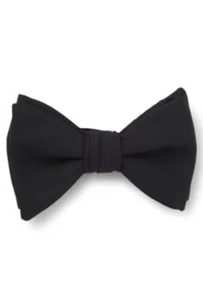 Hugo Boss Formal Bow Tie In Wool In Black