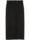 Hugo Boss Front-slit Maxi Skirt In Black