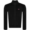 Hugo Boss Hugo Full Zip Black Label Sweatshirt Black In Black