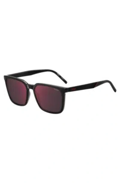 Hugo Boss Gray Sunglasses With Textured Temples Men's Eyewear In Assorted-pre-pack
