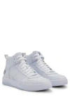 Hugo Boss High-top Trainers With Bubble Branding In White