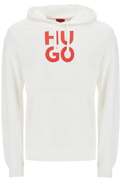 Hugo Hooded Sweatshirt With In White