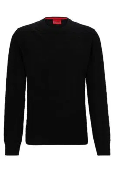 Hugo Boss Houndstooth Check Sweater In Cotton In Animal Print