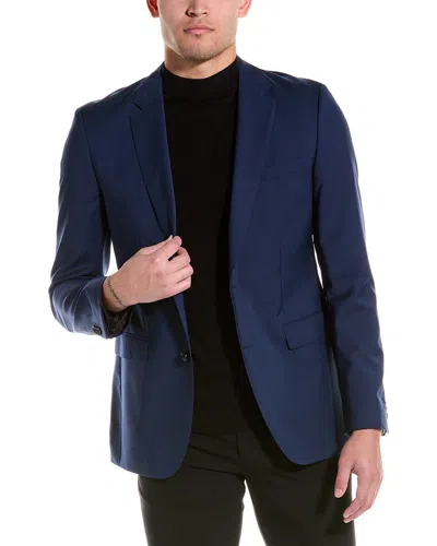 Hugo Boss Wool Blazer In Blue