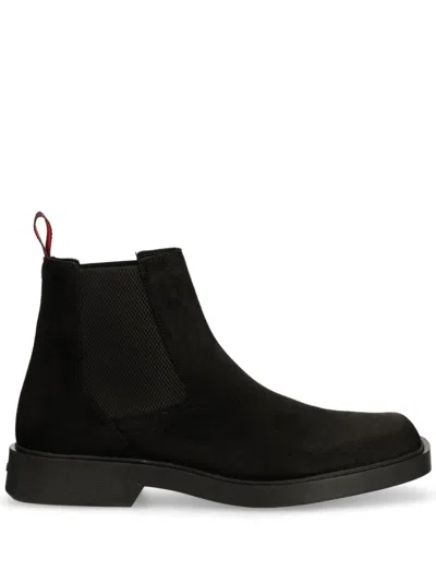 Doucal's Tronchetto Suede Boots In Blue