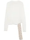 Hugo Boss Intarsia-logo Sweater In White