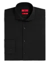 Hugo Boss Relaxed-fit Shirt In Soft Twill With Kent Collar In Black